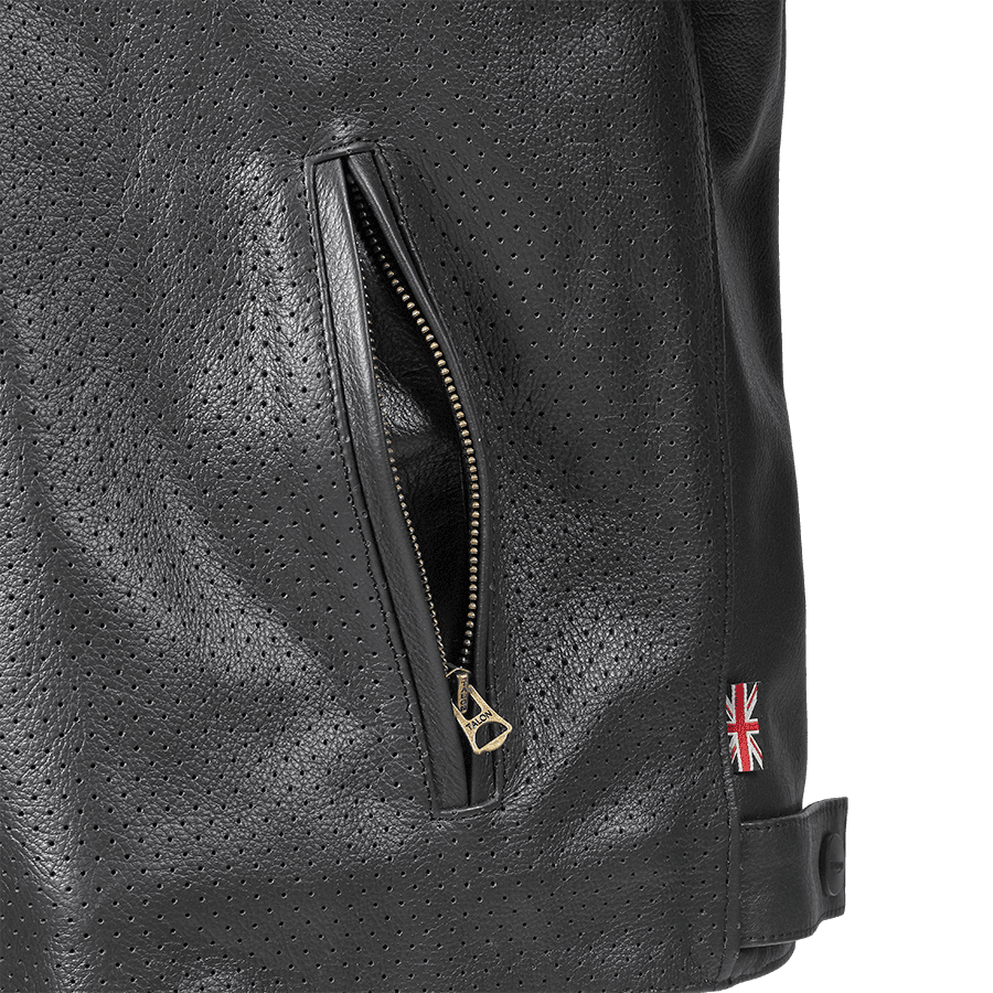 Men's Braddan Air Race Jacket in Black & Gold | Motorcycle